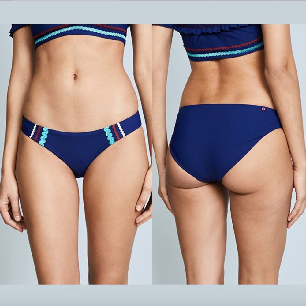 NEW Red Carter Rickrack Hipster Bikini Bottoms